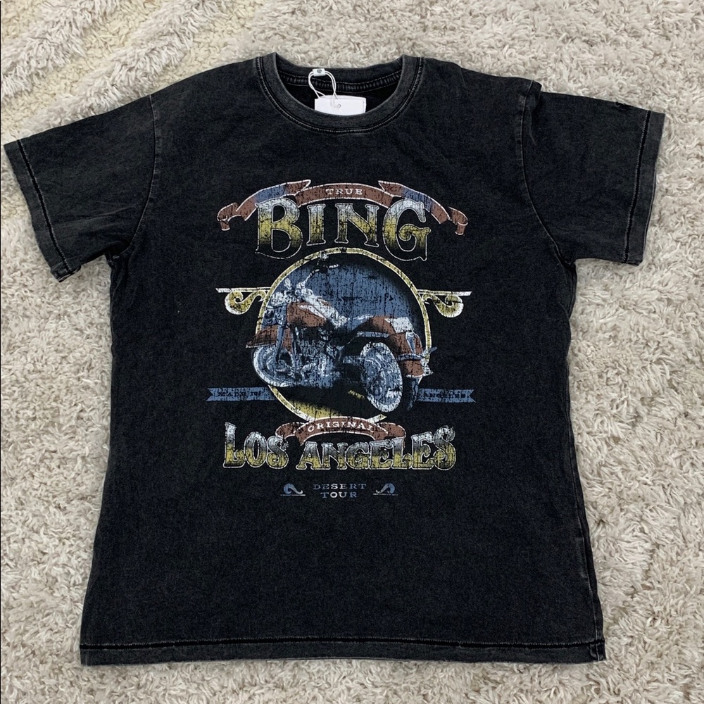 Anine Bing Los Angeles Black T-Shirt Women’s Sizes Small Medium & Large